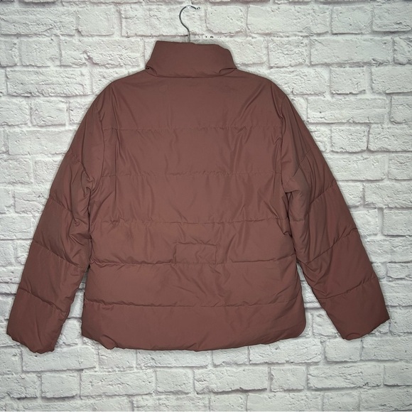 Garnet Hill Pink Down Feather Puffer Jacket - Picture 4 of 16